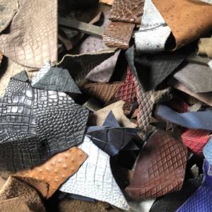 OEM Factory Made Rich Grain Leather Different Skin Textured Leather Scrap - Product Image 4