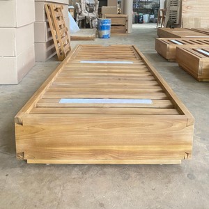 Muebles de exterior personalizados de Indonesia, tumbonas flotantes de madera de teca con cojines para piscina, jardín, tumbona de madera hecha a mano - Product Image 4