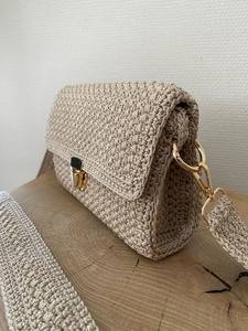 Bolsa de ganchillo de macramé hecha a mano más vendida, elaborada con algodón Premium 100% | Precios al por mayor directos de la India - Product Image 2