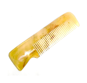 หวีผมฮอร์นวัวธรรมชาติออกแบบโลโก้ได้ตามต้องการสำหรับการเดินทางร้านเสริมสวยหวีป้องกันไฟฟ้าสถิตย์ - Product Image 5