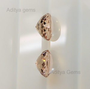 Forma Natural brasileña corte suelto melocotón morganita piedra preciosa melocotón Rosa turmalina directo Jaipur fabricante joyería al por mayor - Product Image 6