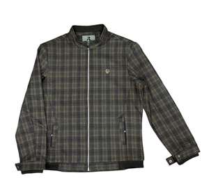 Venta al por mayor de los hombres de alta calidad Slimfit chaqueta de lana de manga larga de invierno de primera calidad de punto a cuadros Vintage cremallera moda de la calle - Product Image 1