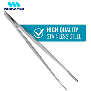 5.5 inches Long Serrated Tissue Forceps Surgical Tweezers And Dressing Forceps BY INNOVAMED New Arrival Tissue Forceps - Product Image 3
