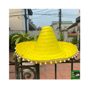 Wholesale Mexican Cowboy Seagrass <b>Hat</b> From Vietnam Handmade Natural Straw <b>Hat</b> <b>for</b> Casual & Travel Cheap Price Party Accessory - Product Image 1