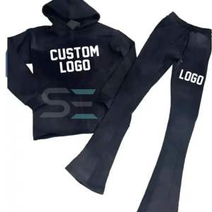 Custom Manufacturer Sun Faded <b>Hoodies</b> and Sweatpants Baggy French Terry Flared Sweatsuit <b>Men</b> Cotton <b>Zip</b> <b>up</b> Tracksuit Set - Product Image 5