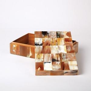 Boîtes à bijoux décoratives indiennes en bois et corne de buffle naturelle faites à la main Tendance aux États-Unis d'Amérique - Product Image 6