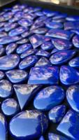 Hochwertige Anpassbare Größe Lose Lapislazuli Blaue Cabochon-Edelsteine Natürliche Halbedelsteine für Schmuckherstellung