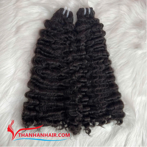 Producto de Venta caliente Cabello rizado birmano Extensiones de cabello humano vietnamita Paquetes rizados birmanos de vapor Cabello crudo disponible - Product Image 2