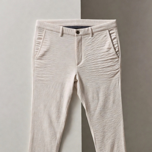 Men's Casual Stylish Mid Waist Customized Color Remi Cotton Straight Loose Fit Eco-Friendly Anti-Wrinkle Summer Colored - Product Image 1