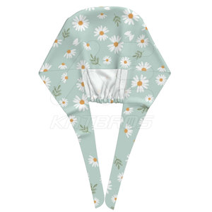 New Style Hospital Equipment <b>Scrub</b> Hats Customized Printing 100% Cotton Unisex Hot Sale Bulk - Product Image 3