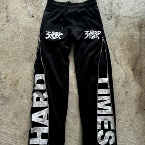 Pantalones con cremallera personalizados para hombre, pantalones acampanados de algodón pesado, holgados, de felpa francesa, para correr, diseño impreso lavado con ácido desteñido al sol - Product Image 6