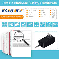Adaptateur secteur de voyage KSPOWER 12V2A AC/DC avec connexion par prise pour appareils photo / Certifié CE Garantie de 3 ans
