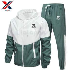 Survêtement de haute qualité 100% coton tissu respirant confortable pour hommes survêtement en vrac lavable en gros - Product Image 5