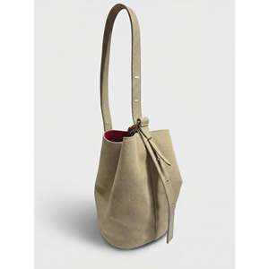 <b>Soft</b> <b>Crossbody</b> <b>Bag</b> in Genuine Suede Leather - Made in Italy - Art. 26009 - Product Image 3