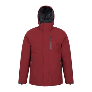 Chaqueta Varsity <span class=keywords><strong>3</strong></span> en 1 Casual para Hombre, Impermeable, Cortavientos, Aislante, con Capucha, Diseño Sólido para Invierno - Product Image 2