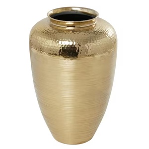 Quality Assured INDART EXPORTS Galvanized Metal Contemporary <b>Wall</b> Bucket Flower Design Tabletop <b>Vase</b> for Wedding Home Garden Use - Product Image 2