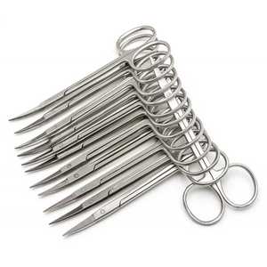 Nouvelles ciseaux iris de 12 pièces, 4,5 pouces, courbées, instruments chirurgicaux en acier inoxydable, outils médicaux de haute qualité, qualité chirurgicale manuelle - Product Image 4