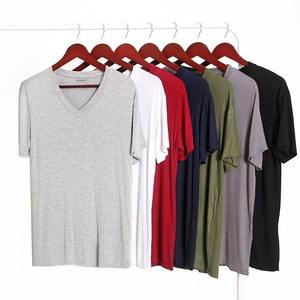 Nouveau T-shirt en coton pour homme 2025 – Col rond, grande taille, manches courtes, coupe ample, couleur unie, décontracté - Product Image 1