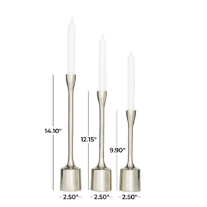 Modern Designed Iron Silver Metal Candlestick Holder Newly Released Decorative Table Top <b>Lantern</b> or Jar for Home Decor - Product Image 5