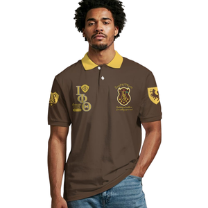 Camiseta Polo de la Fraternidad Griega Iota Phi Theta 1963 para Hombre, Bordada, de Algodón Premium, Estilo Universitario Ivy League - Product Image 4
