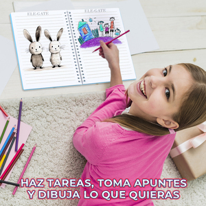 Quaderno Coreano Formato A5 a Righe con 5 Scomparti, Rilegatura a Spirale, Stile Stampato, Ideale come Regalo, Confezionato in Scatola - Product Image 5