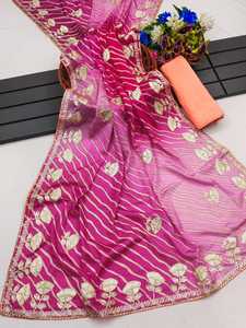 Meilleure collection de saris Sungudi au look traditionnel pour femmes Nouvel arrivage à bas prix Emballage personnalisé pour vêtements indiens pakistanais - Product Image 4