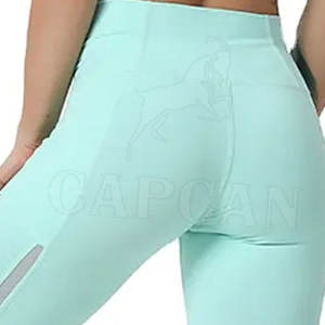 2024 último diseño personalizado Fabricación de Pekín al por mayor mallas deportivas para damas tela de punto transpirable Tipo de cintura media - Product Image 6