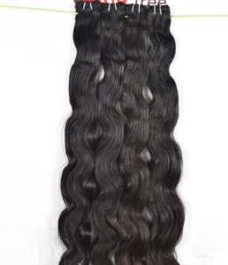 Extensions de cheveux humains indiens noirs 100% naturels, ondulés, pour femmes, non traités, cuticules alignées, extensions lâches à boucles profondes, pas chères - Product Image 5
