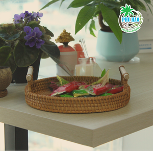 Eleve la estética de su cocina con nuestra bandeja de ratán personalizable: una elegante cesta hecha a mano, un producto imprescindible - Product Image 2