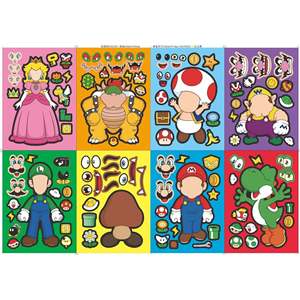 Autocollants Super Mario Bros, autocollants décoratifs en vinyle PVC pour la décoration de la maison ou les cadeaux promotionnels - Product Image 3
