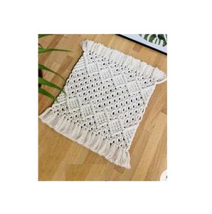 Napperons en macramé haut de gamme Design industriel finition naturelle forme personnalisée couleur professionnelle vaisselle de table la plus exigeante - Product Image 5