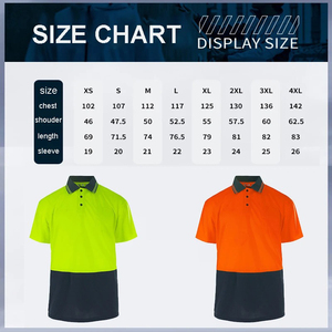 เสื้อโปโลสะท้อนแสงสำหรับผู้ชายเสื้อเซฟตี้สำหรับทำงานสะท้อนแสงป้องกันการมองเห็นได้ชัดเจน - Product Image 6