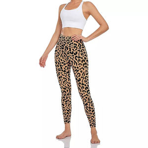 <b>Women's</b> High Waist Seamless Gym Sports Pants Breathable Yoga Fitness Wear for Workout Casual Style Sublimation <b>Leggings</b> - Product Image 1