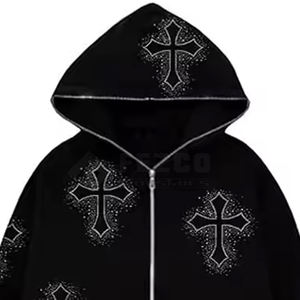 Top Quality Online Product New Article Men <b>Rhinestone</b> <b>Hoodie</b> Fashion Wear Comfortable Wear <b>Rhinestone</b> Hoodies - Product Image 3