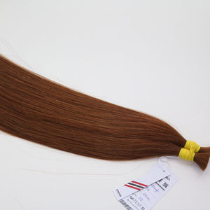 Extensions de cheveux en vrac les plus vendues Cheveux vietnamiens Double noyés 100 grammes Couleur foncée 16 pouces - Product Image 1