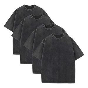 Camisetas Unisex al por Mayor, Diseño Personalizado, Lisas, para Hombre, Talla Grande, Verde y Negro, 100% Algodón, Antiarrugas, Lavado Vintage - Product Image 2