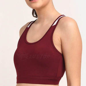 บราโยคะแบบสปอร์ต ออกแบบเองได้ เรียบง่าย น้ำหนักเบา รองรับดี มีโลโก้ด้านหน้า ชุดออกกำลังกายสำหรับผู้หญิง สินค้ามาใหม่ ราคาดีที่สุด - Product Image 4