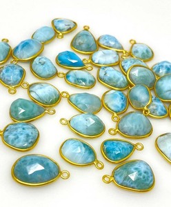 Quartz fraise 8mm rond facettes gemmes pendentif connecteur nouveauté 925 argent Sterling plaqué or bijoux pour cadeau d'anniversaire - Product Image 3