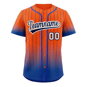 Camiseta de Béisbol de Secado Rápido de Alta Calidad, Transpirable, Antibacteriana, 100% Poliéster, Nombre y Número del Equipo Personalizados, Ropa Deportiva de Talla Grande - Product Image 1