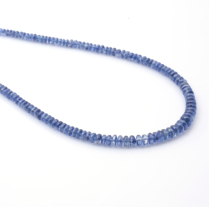 Collar de cuentas unisex personalizado con piedras preciosas de cianita Azul Cadena de eslabones étnicos tranquilos pieza de declaración perfecta para regalos de fiestas - Product Image 3