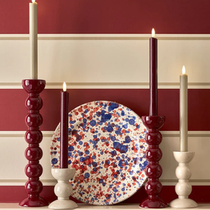 Good Price Lacquered Bobbin Shaped Candlestick <b>Taper</b> <b>Candle</b> Holder for Ramadan Eid Decor from Vietnam - Product Image 6