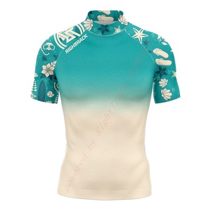 Nuevas camisetas de surf de manga corta Rashguard para hombre, sudadera de Surf de tela con protección solar, traje de baño Brightrock con protección Uv - Product Image 6