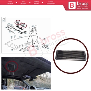 Grille de ventilation de toit ouvrant BSR636 noire pour W202 W203 W208 W209 W210 W211 W215 W219 W220 W240 W140 A2117840644 - Product Image 5