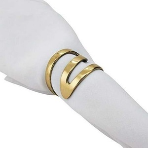 Find Quality Metal Napkin Rings Luxury Wedding Christmas Party Table Accessory <b>Kitchen</b> Accessories <b>Paper</b> Napkin Ring - Product Image 2