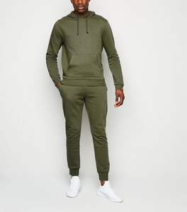 ODM เซ็ตเสื้อฮู้ดและกางเกงวอร์มผ้าฝ้ายสำหรับผู้ชายชุดวอร์มผ้าฟลีซสำหรับฤดูหนาวชุดวอร์ม100% ออกแบบได้ตามต้องการสำหรับชุดกีฬาแบบลำลอง - Product Image 1