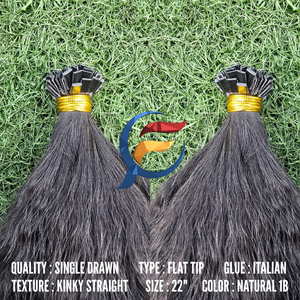 Extensiones de Cabello de Queratina al por Mayor, 100% Cabello Humano Virgen Remy, Cutícula Alineada, Liso Rizado, Punta Plana, Mechones de Una Sola Capa - Product Image 6