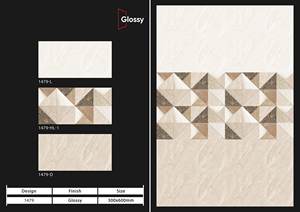 Plat brillant 300x600 salle de bain carreaux de céramique carreaux de mur Foshan haute qualité pas cher prix carreau de porcelaine pour salle de bain cuisine - Product Image 6