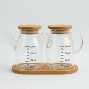 Ensemble de 2 mini-récipients à sauce soja 200 ml, distributeurs d'huile et de sauce - Product Image 6
