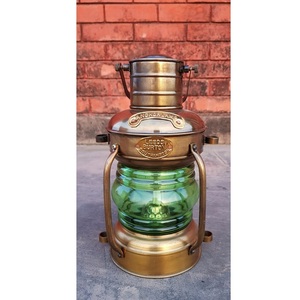 Conjunto de 5 piezas de farol colgante de Metal sólido náutico, linterna de barco marino, decoración coleccionable marítima - Product Image 1