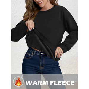 Wholesale High Quality <b>Drop</b> Shoulder Fleece New Design Custom Logo Embroidery Oversized Streetwear Women Dress Hoodies For Woman - Product Image 3